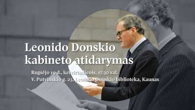 Kaunas university to open late philosopher Donskis` office featuring his book collection